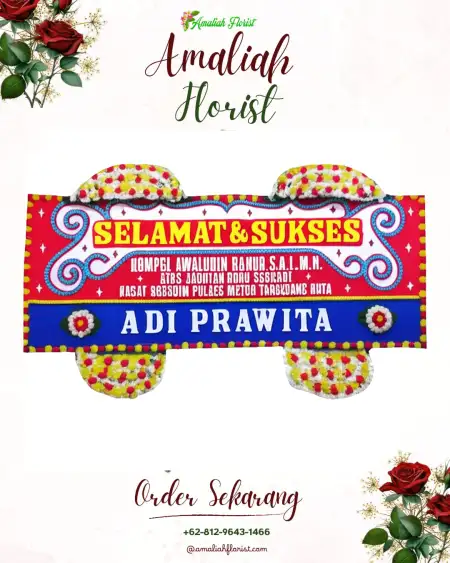 Papan Bunga Ucapan Selamat Gadel